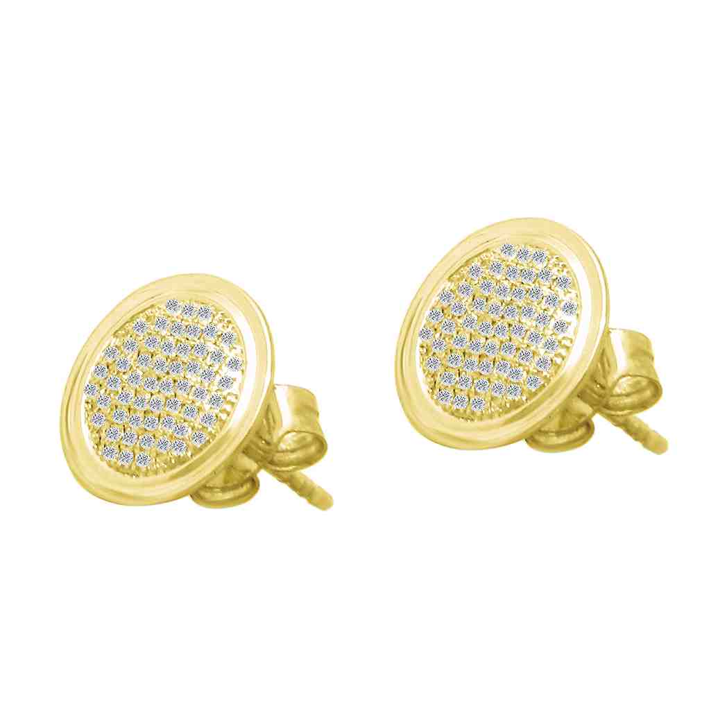 Round Stud Earring ER23053A
